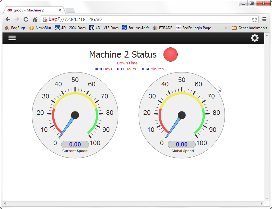 Machine monitoring software